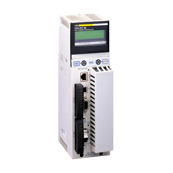 140CPU67260 New Modicon Unity Hot Standby Processor with Multimode Ethernet